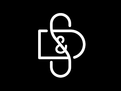 S & D Monogram d identity logo monogram monoline s type typography