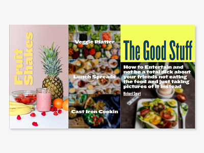 Webtober 12 Food blog design digital digital design food graphic design interactive web web design