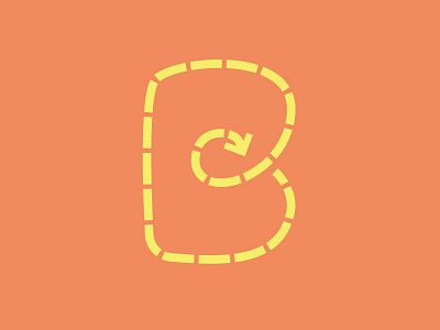 Beyond The Road Mark b branding design identity logo mark type