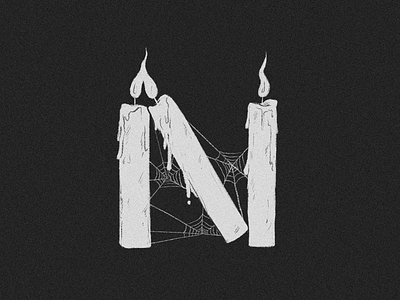 36 days of type - N 36 days n 36 days of type 36daysoftype artwork candle candles digital digital illustration drawing illustration n procreate type typography