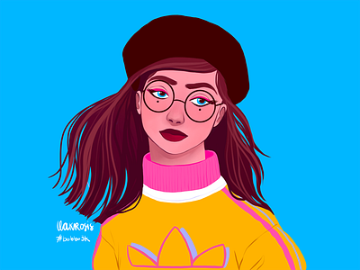 Draw this in your style by Bobbo Andonova adidas art artwork autumn challenge digital digital art digital illustration digital painting digitalart draw draw this in your style drawing drawingart girl illustration portrait procreate