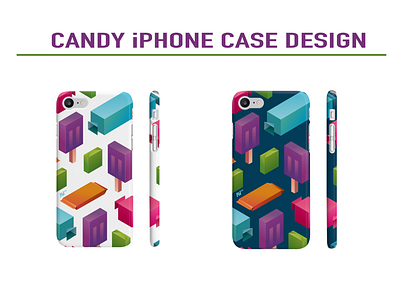 Isometric Candy iPhone case Design 🍭 art candy case color cute design gradient graphic iphone isometric sweet