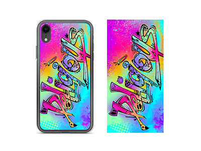 Graffiti iPhone Case Design aqua art blue bright case colorful cute design graffiti iphone orange paint pink purple spray