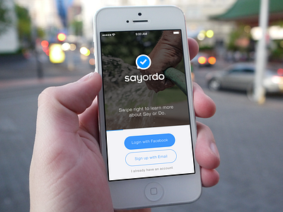 Say Or Do app branding design iphone profile screen startup user experience user interface
