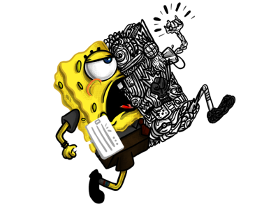 END RAPE_LAWYARTIST_DECONSTRUCTED_ANGRY SPONGEBOB SQUARE PANTS