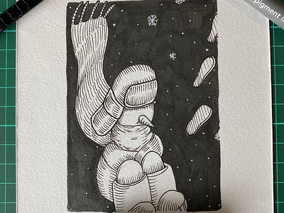 Inktober day 11 (Snow)