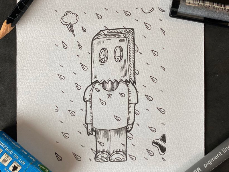 Inktober day 18 (misfit) design art illustration inktober2019 inktober drawing lawyartist