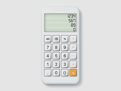 Skeuomorphic Calculator