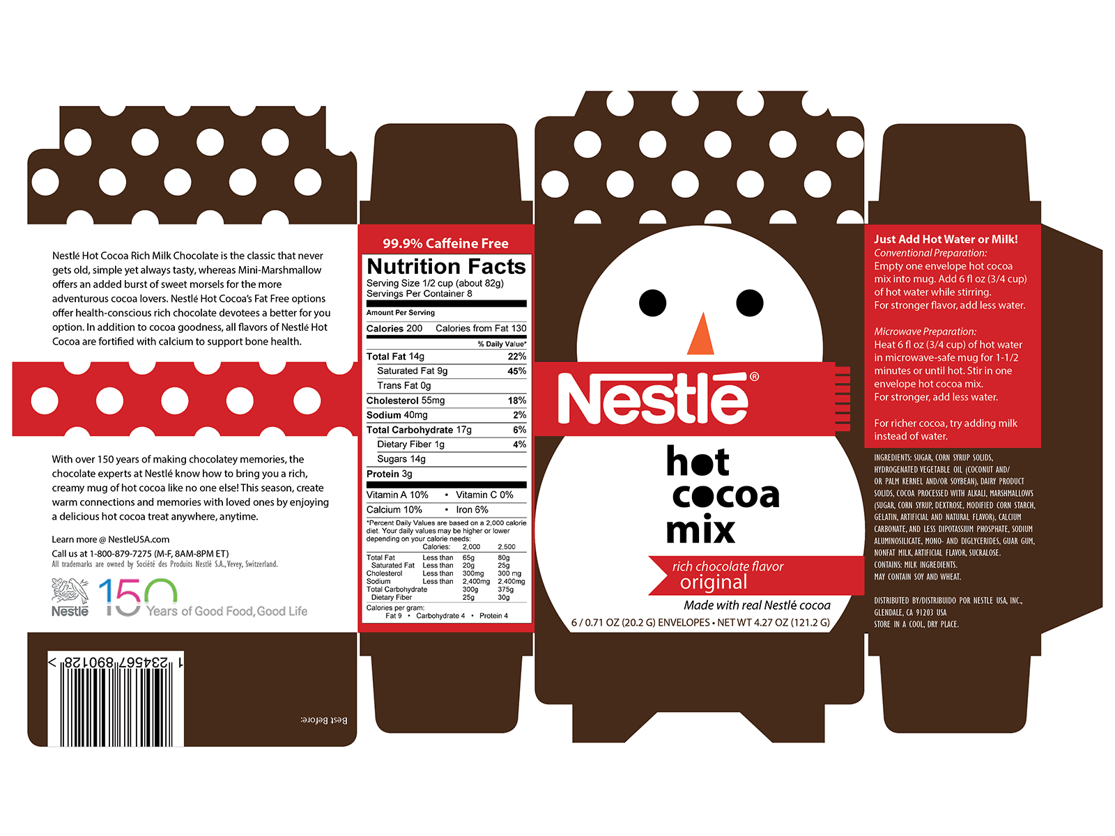 Nestle Hot Cocoa Packaging Redesign (Seasonal) brand design branding branding design package packagedesign packaging packaging design redesign redesign concept