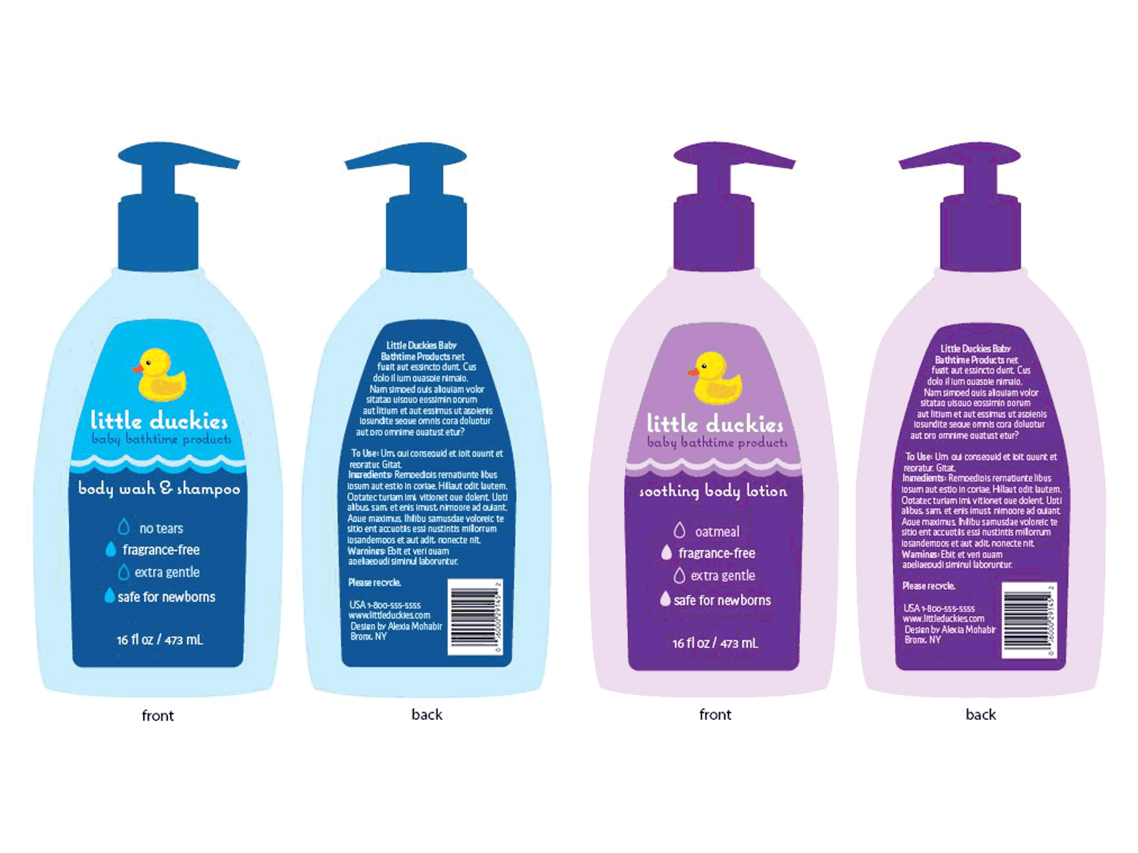 Baby Bath Products Logo & Packaging