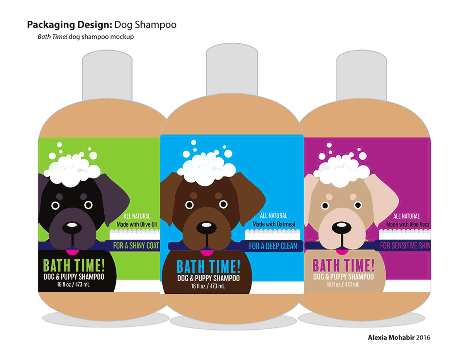 Dog Shampoo Packaging brand design branding branding design dogs packagedesign packaging packaging design pet products vector