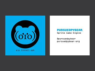PursuedPyBear Logo & Business Card brand design branding branding design business card business card design business cards businesscard design logo logo design logodesign vector