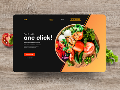 Veef Food Delivery UI design figma food like photoshop ui ui design ui ux ux web webdesign website wireframe