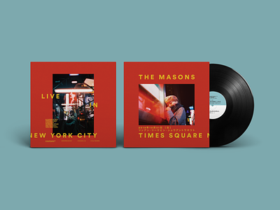 THE MASONS LIVE IN TIMES SQUARE NEW YORK CITY album art music vinyl