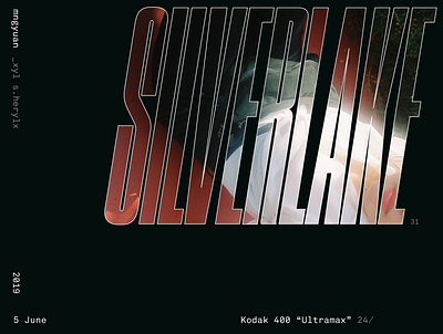 SILVERLAKE cover poster silverlake tall font