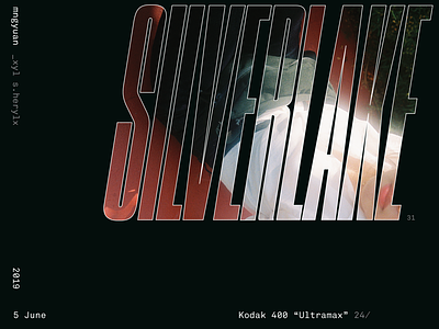 SILVERLAKE cover poster silverlake tall font