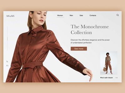 Fashion Store Webpage UI