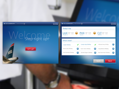 US Airways Kiosk redesign