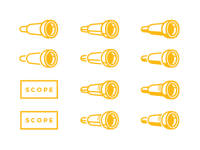 Iterate and Iterate and Iterate... design illustration line logo logo mark mark minimal scope telescope