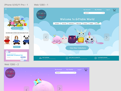 rebranding of giftableworld.com mobiledesign uxdesign webdesign