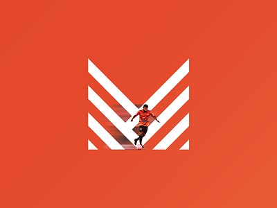 Maldivian Youth Movement Logo design football gradient logo logo design logotype minimal