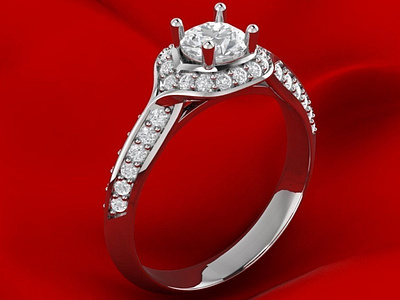 Unique MAMJAN Engagement Ring 3D Model