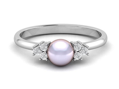 Fashion Pearl Ring 3D Model