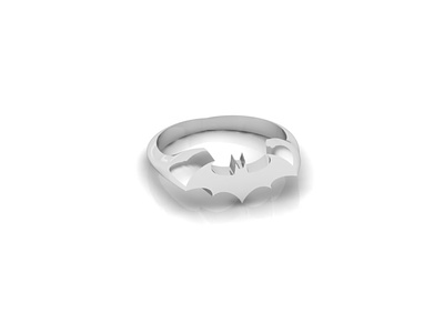 Batman Signet Ring 3D Model batman jewel jewelery jewellery jewelry jewelry design jewelry designer jewels matrix rhino3d rhinoceros