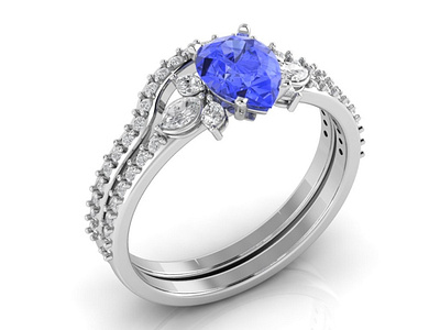 Engagement ring 3D Model