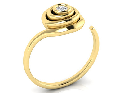 Spiral Ring With Gem 3D Model jewel jewelery jewellery jewelry jewelry design jewelry designer jewels matrix rhino3d rhinoceros ring