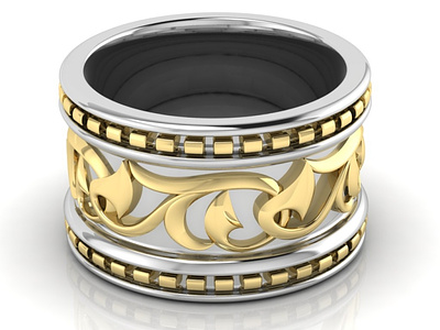 Ornamental Pinky Ring 3D Model