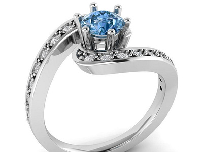 Tension Engagement Ring 3D Model