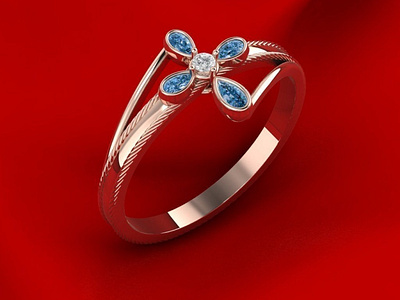Ring with Cross and Rope 3D Model jewel jewelery jewellery jewelry jewelry design jewelry designer jewels matrix rhino3d rhinoceros