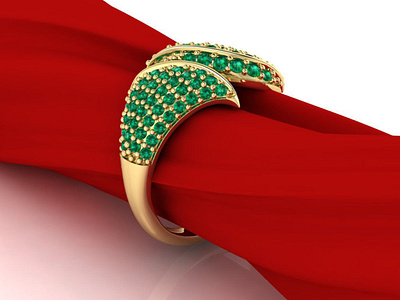 Leaf Shape Ring 3D Model