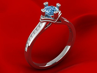Engagement Crown Ring 3D Model