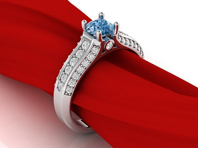 Luxury Engagement Ring 3D Model