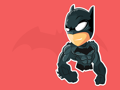 Batman sticker batman caricature dccomic dcuniverse stationary sticker superhero