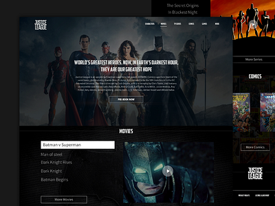 The capes are coming :) app dc design justiceleague sketch superhero ui ux web website