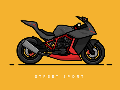 The Beast 2d beast bike design illustration motorcycle race sports streetsport vector