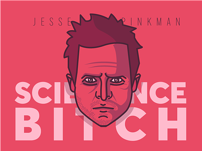 Jesse Pinkman 2d 3d art character design flat illustration lettering typography