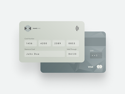 Daily UI #2 ~ Credit Card Checkout