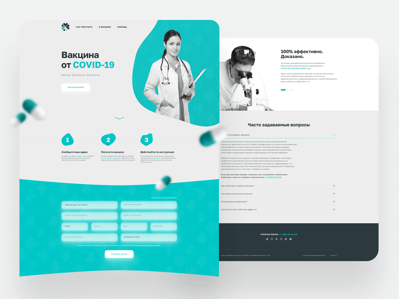 Daily UI #3 ~ Landing Page awsmcolor concept coronavirus covid19 daily daily ui dailyuichallenge landing medical ui webdesign