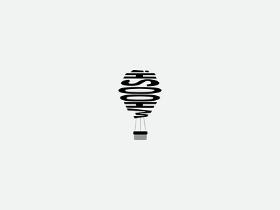 Daily Logo #2 ~ Hot Air Balloon air balloon branding challenge daily logo logotype typogaphy whoosh