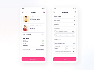 Daily UI challenge #002 002 checkout page dailyui design mobile design ui uiux