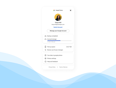 Daily UI challenge #006 006 dailyui design google photos redesign mobile design profile page ui uiux