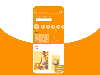 Yoga Fitness App Design after effect android app figma ios mobile xd design