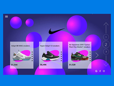 Shoe Kart website design after effect design website xd design