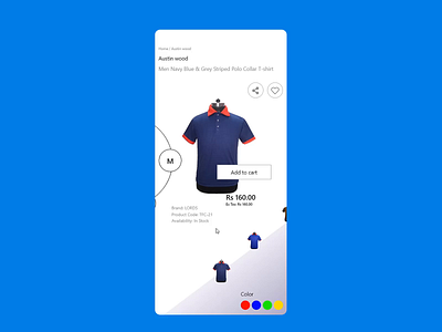 T-Shirt shopping Mobile App after effect android app ios mobile xd design