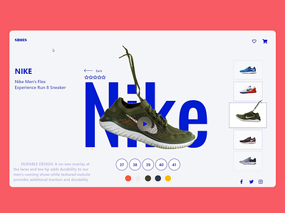 Nike Shoes Branding shoe website design after effect branding design nike nike shoes shoes ui ux webdesign website website design xd design