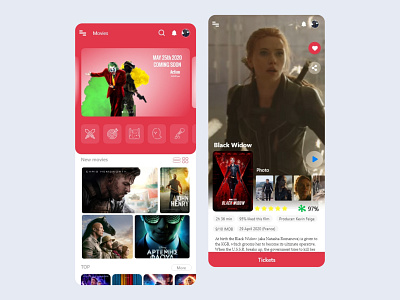 Dream Movies : Dashboard and select Mobile App Design (Part 2) android app branding design figma ios mobile ui xd xd design